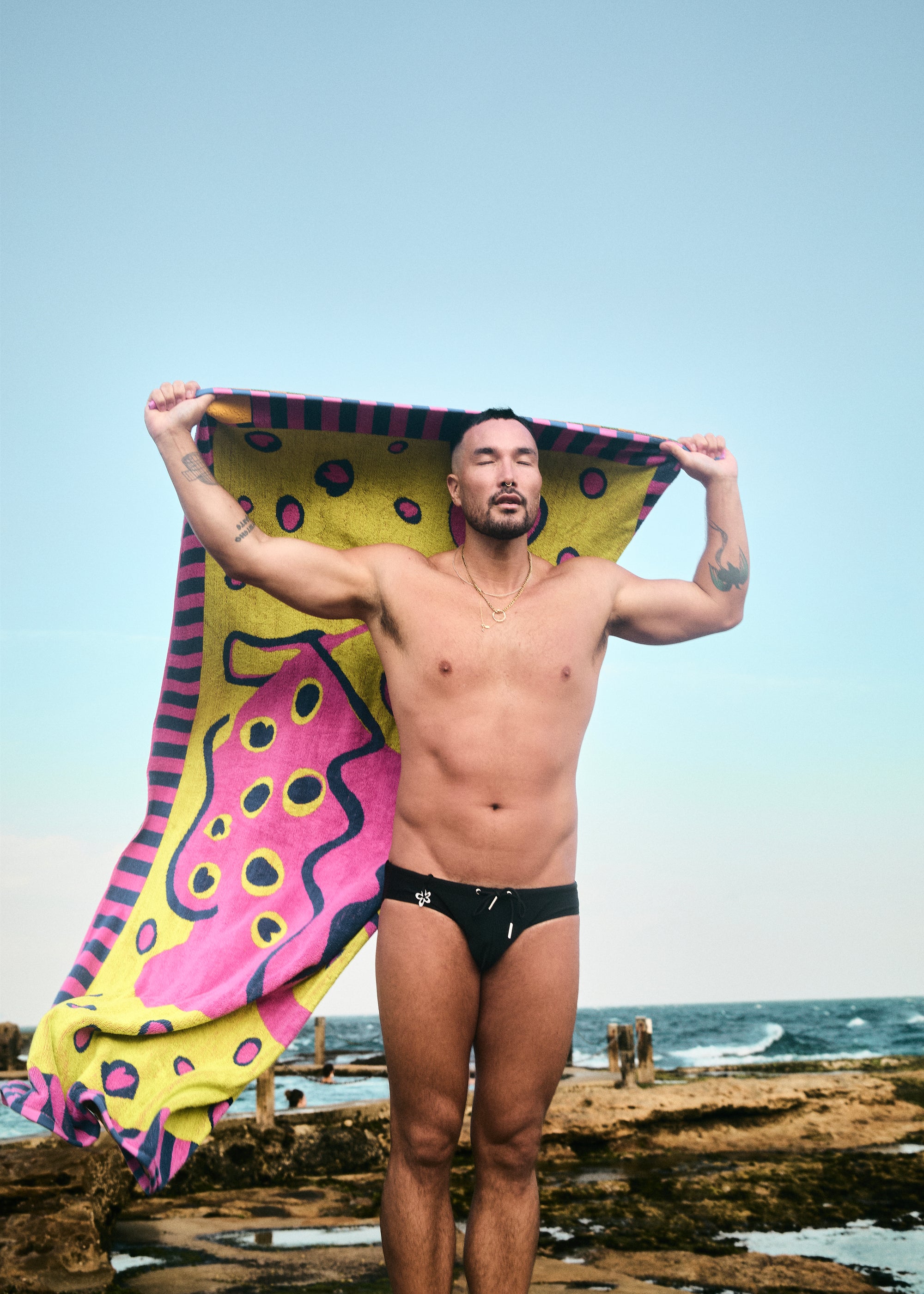 Fishy Poisson Pool Towel