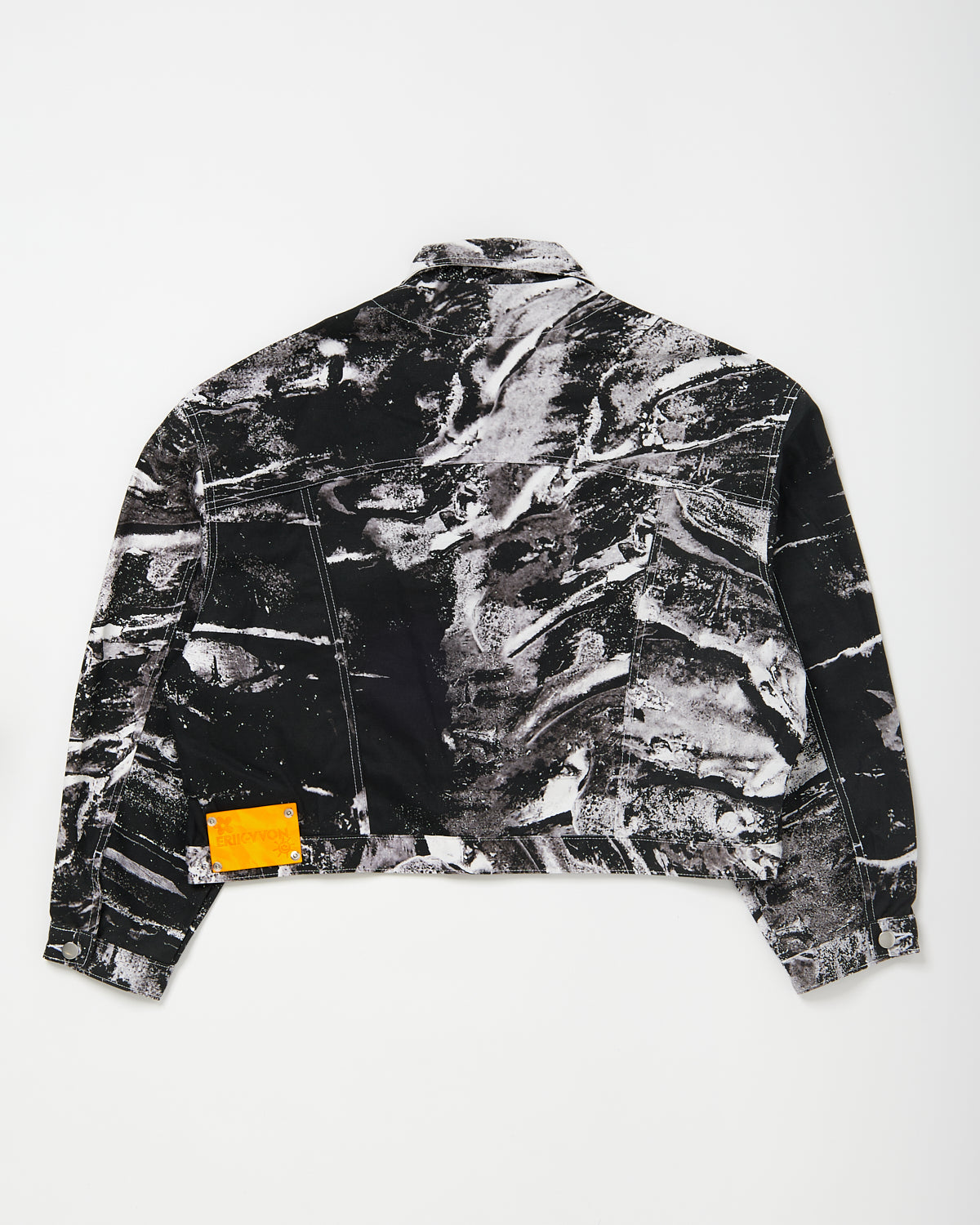Lavastone Denim Moto Jacket
