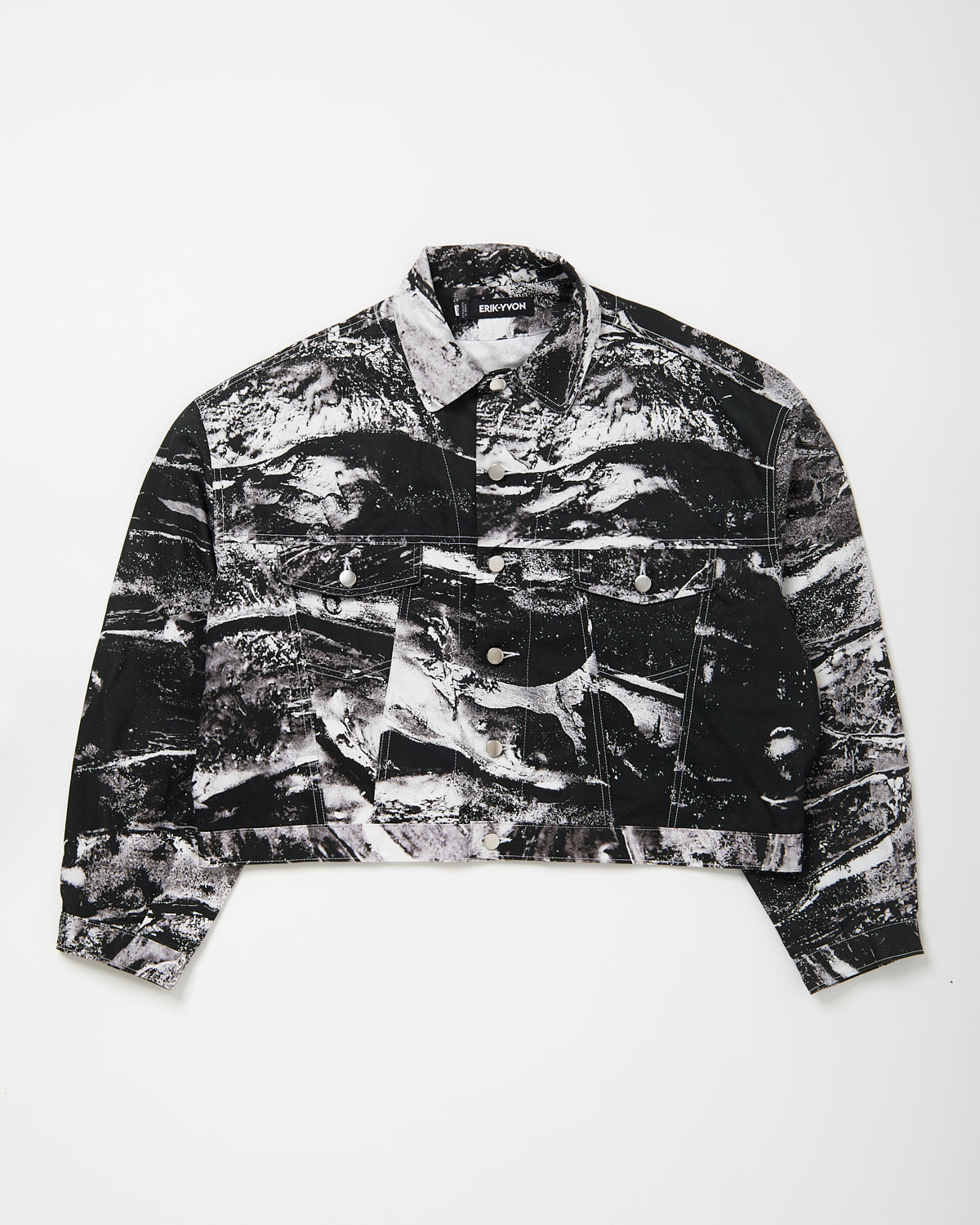 Lavastone Denim Moto Jacket