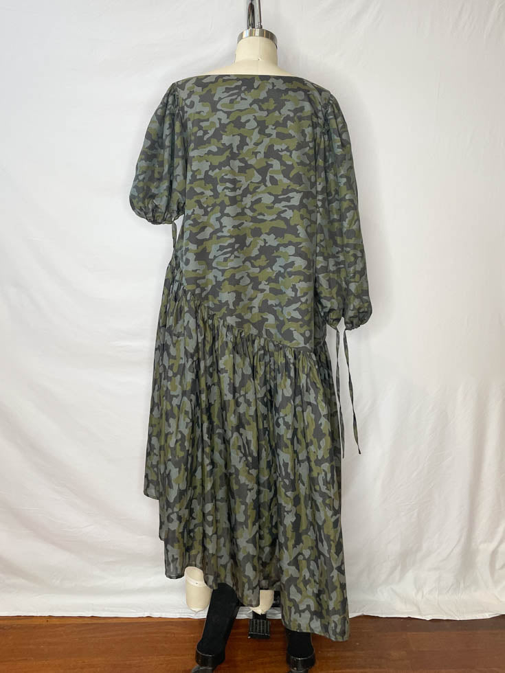 Assymetrical Camo Dress