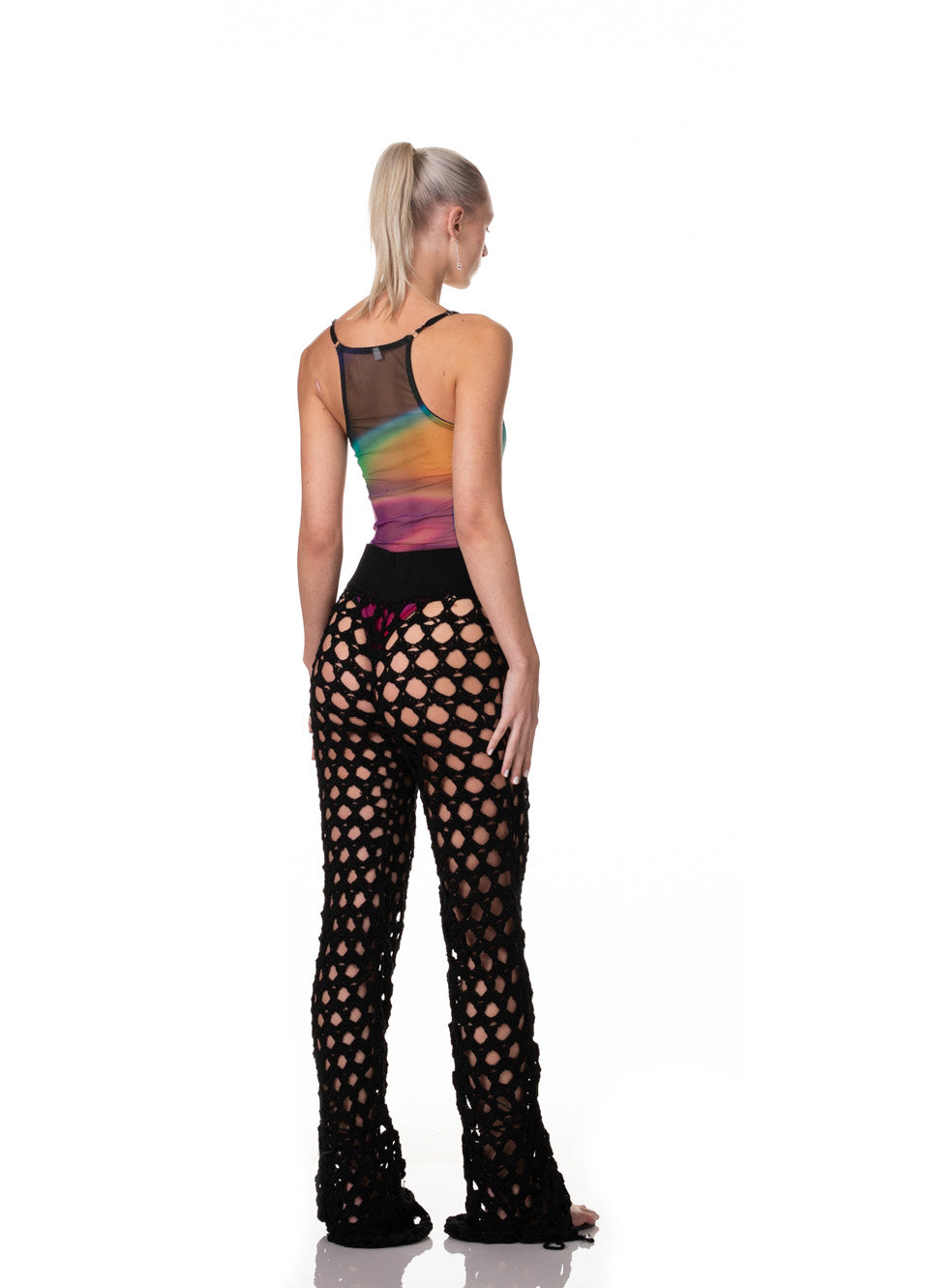 Black Crochet Pants