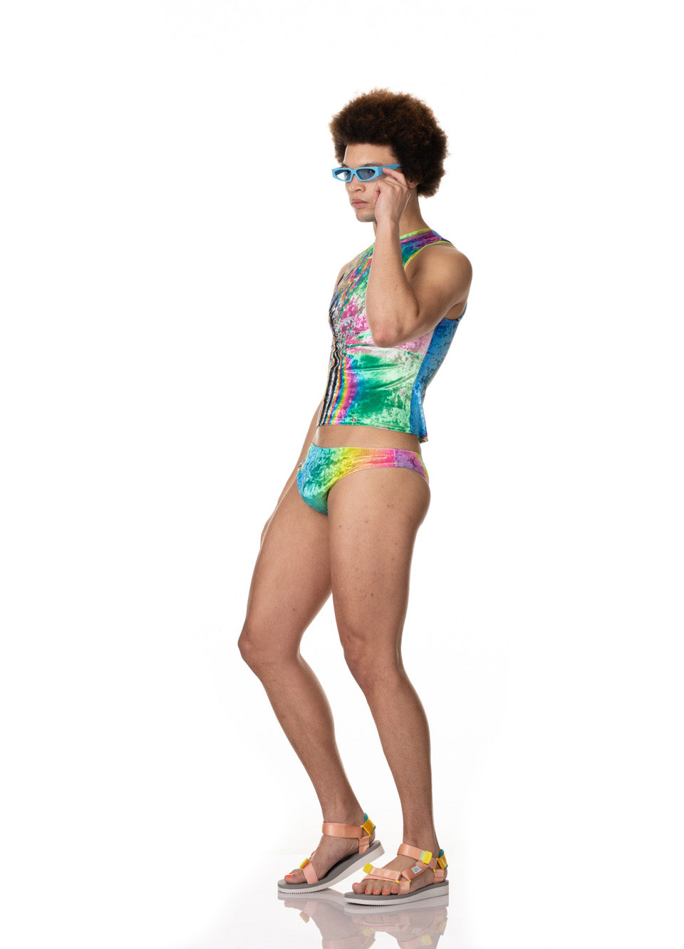 Rainbow Velvet Speedo