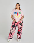 Pink Smiley Face Tee