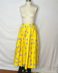 Yellow Polka Circle Skirt